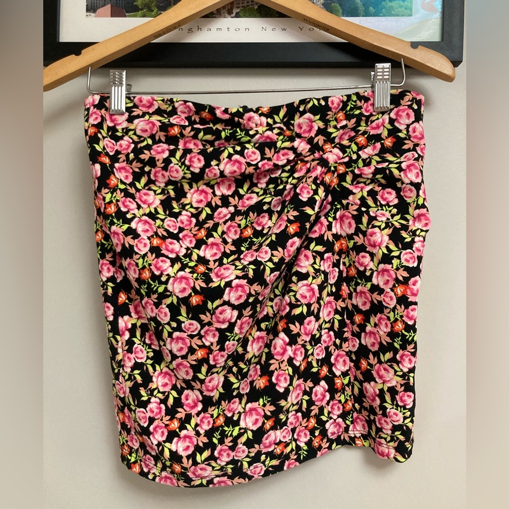Zara Floral Mini Skirt